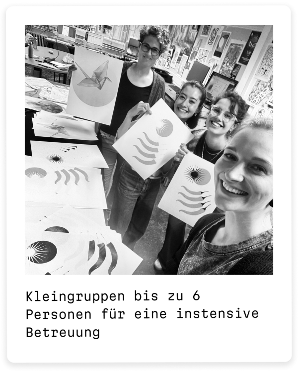 Kleingruppen bis zu 6 Personen für eine instensive Betreuung