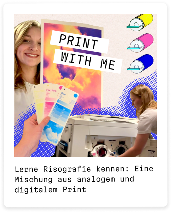 Lerne Risografie kennen: Eine Mischung aus analogem und digitalem Print